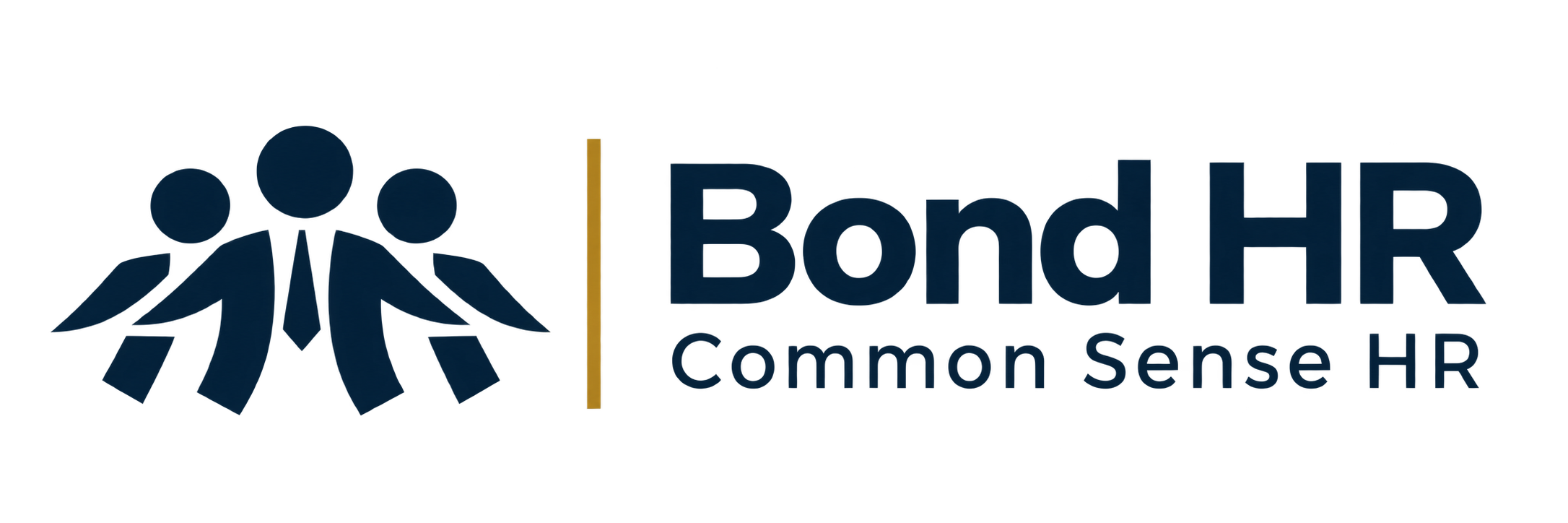 Bond HR — Common Sense HR, navy logo with three men